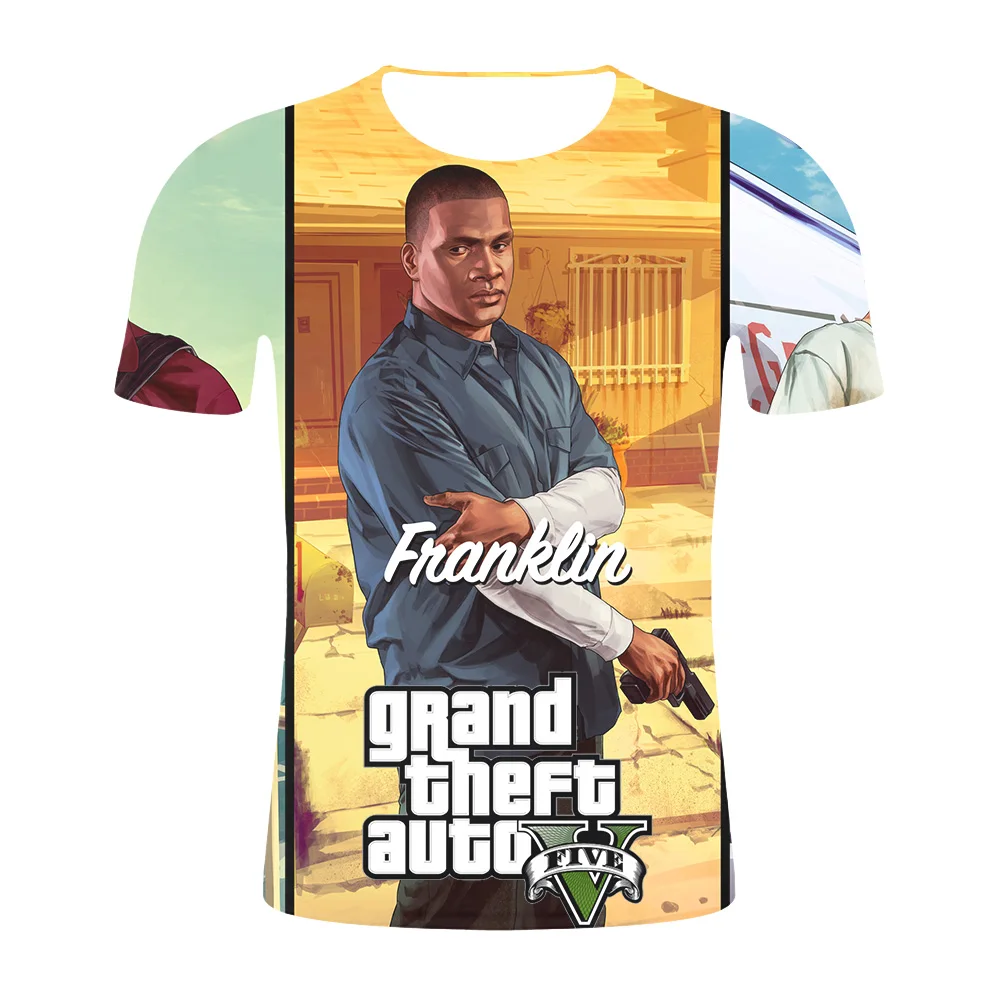 Grand Theft Auto GTA Футболка Мужская Уличная Длинная с 5 мужская и женская известный