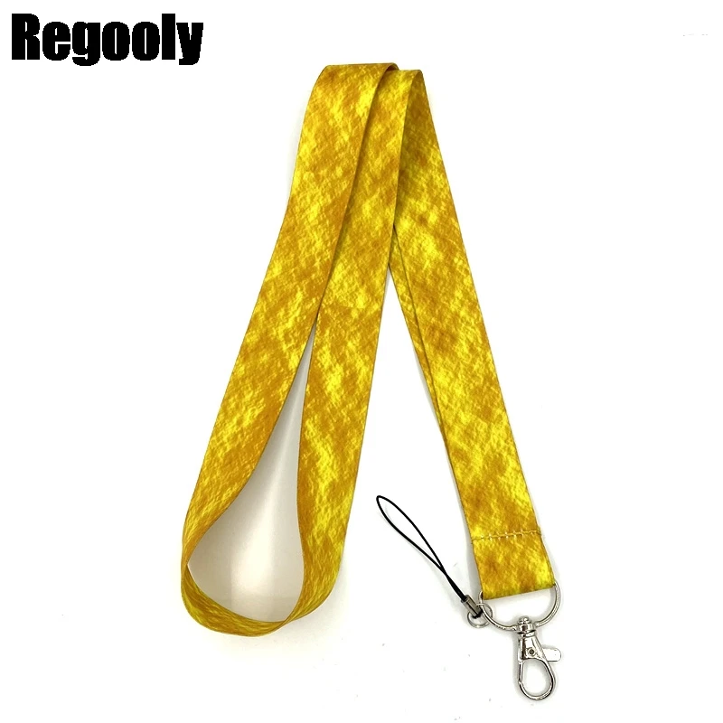 Текстурный шнурок с золотым рисунком для ключей крутой шейный ремешок телефона