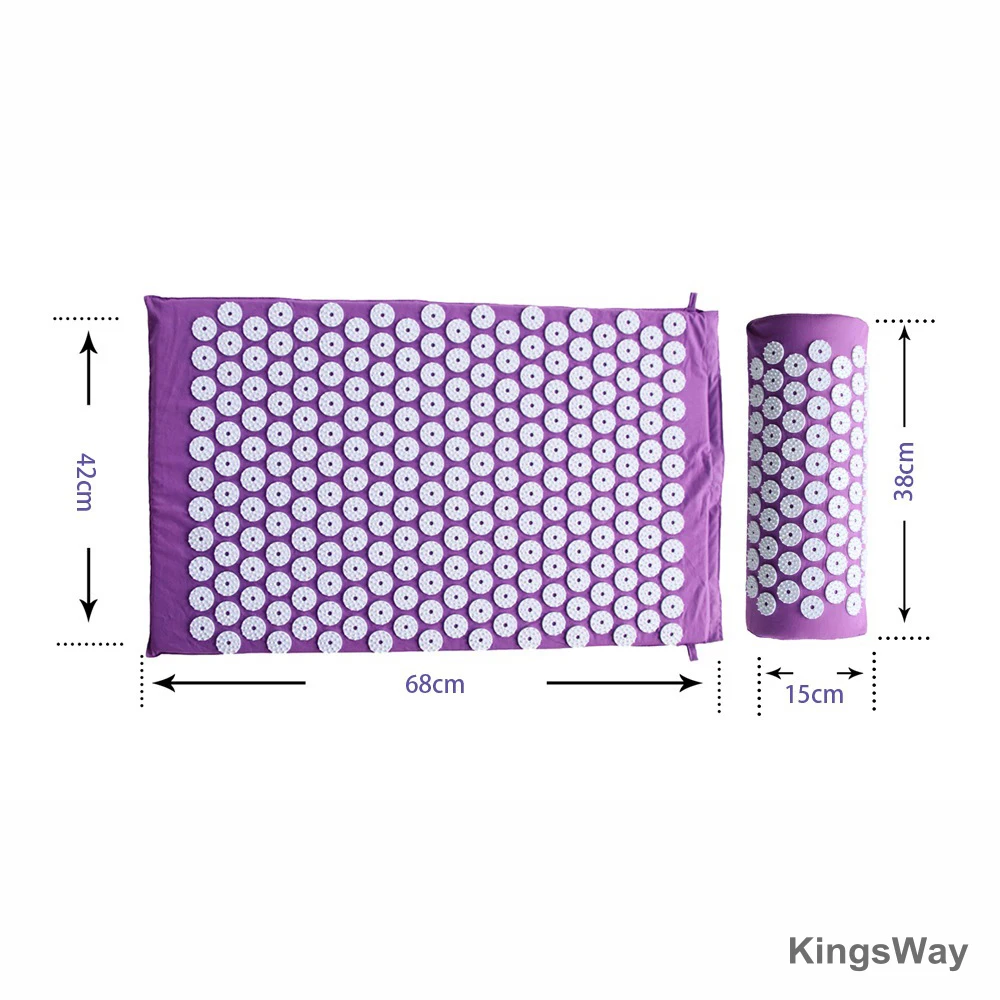 Новая подушка Массажер Массажный коврик для йоги Акупрессура снять стресс