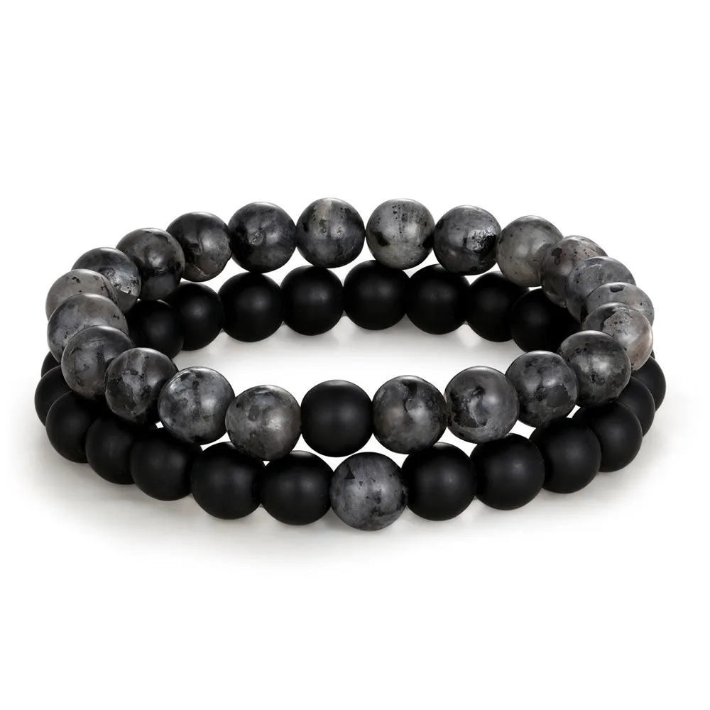 Браслет с бусинами в форме короны для женщин и мужчин ювелирные украшения из