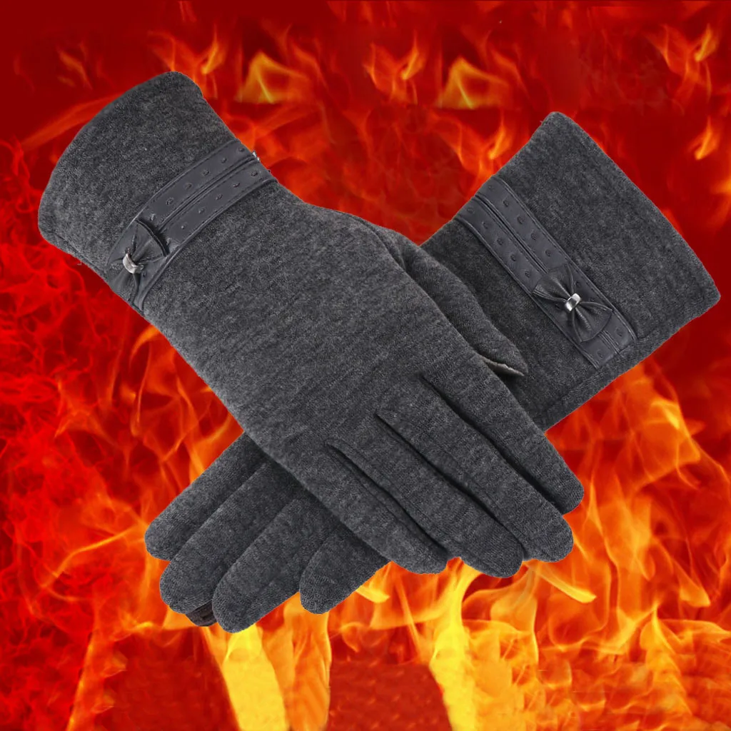 SAGACE Модные женские зимние спортивные теплые перчатки с сенсорным экраном для