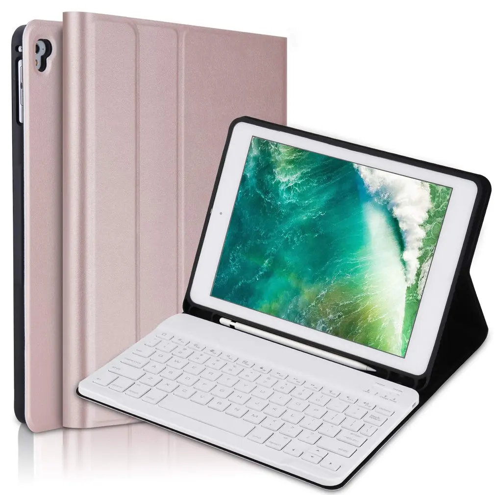 Беспроводная клавиатура чехол для iPad 9 7 &quot6th/5th Gen 2018/2017 Pro Air 1/2 мягкий прочный