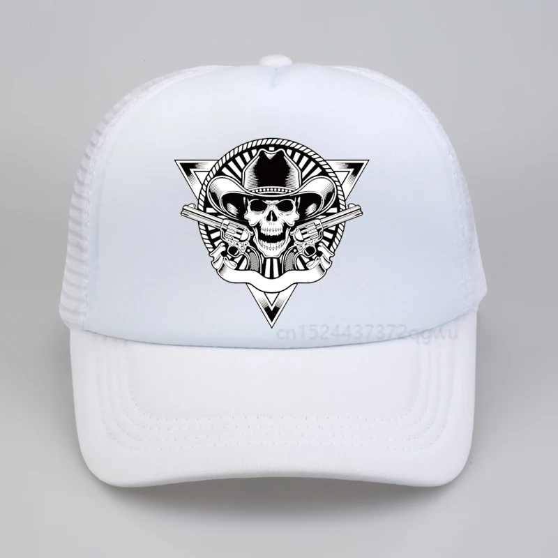 Бейсболка мужская с двойным рисунком черепа модная бейсболка в стиле панк 3D
