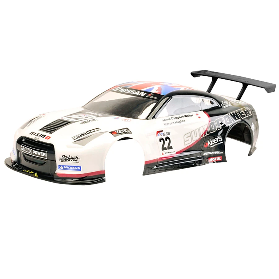 

Team C GTR-R35 Toys Model PC Clear Body Shell With Sticker For 1/10 Rc Drift Car TAMIYA HPI HSP YOKOMO Flat Sport On-Road Cars