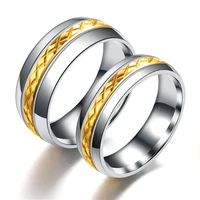baecyt fashion jewelry wholesale 8mm tire tread style grooved ring men jewelry rock punk vintage stainless steel party jewelry