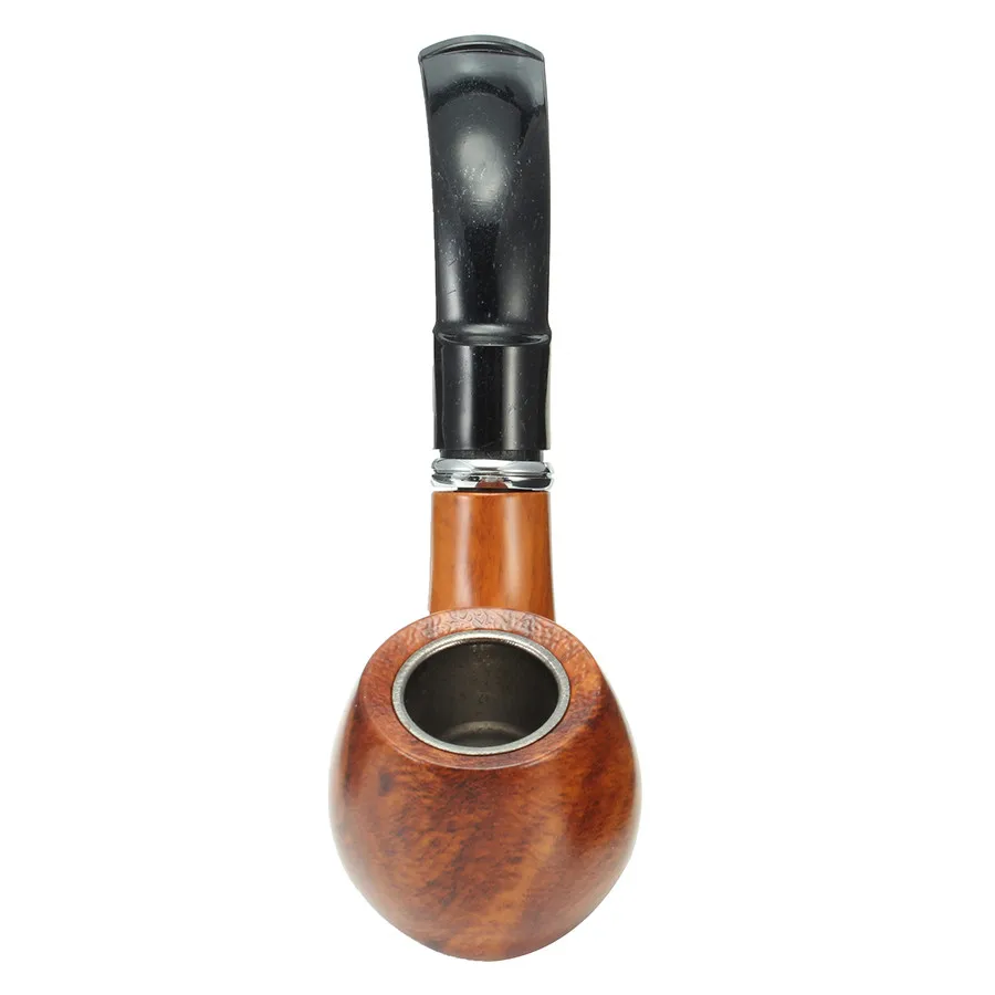 Классическая резиновая деревянная табачная трубка прочная курительная сигара