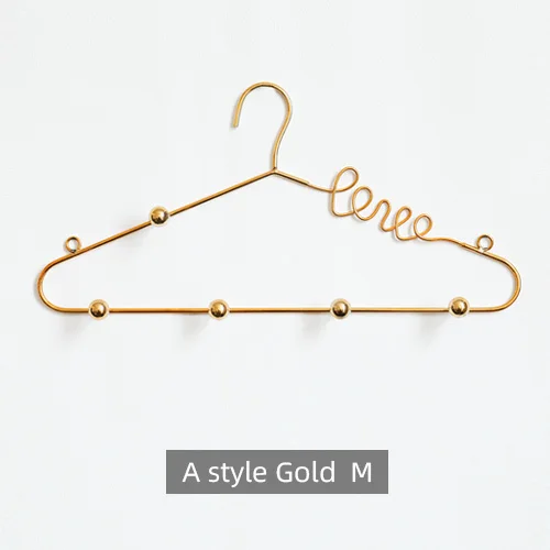 A Gold -M Домашняя вешалка для ключей, настенный держатель для кухонного зонта, металлические тепловые крючки для сумок, одежды, ванной комнаты, настенная вешалка для ключей, Декоративная вешалка - Цвет: A Gold -M