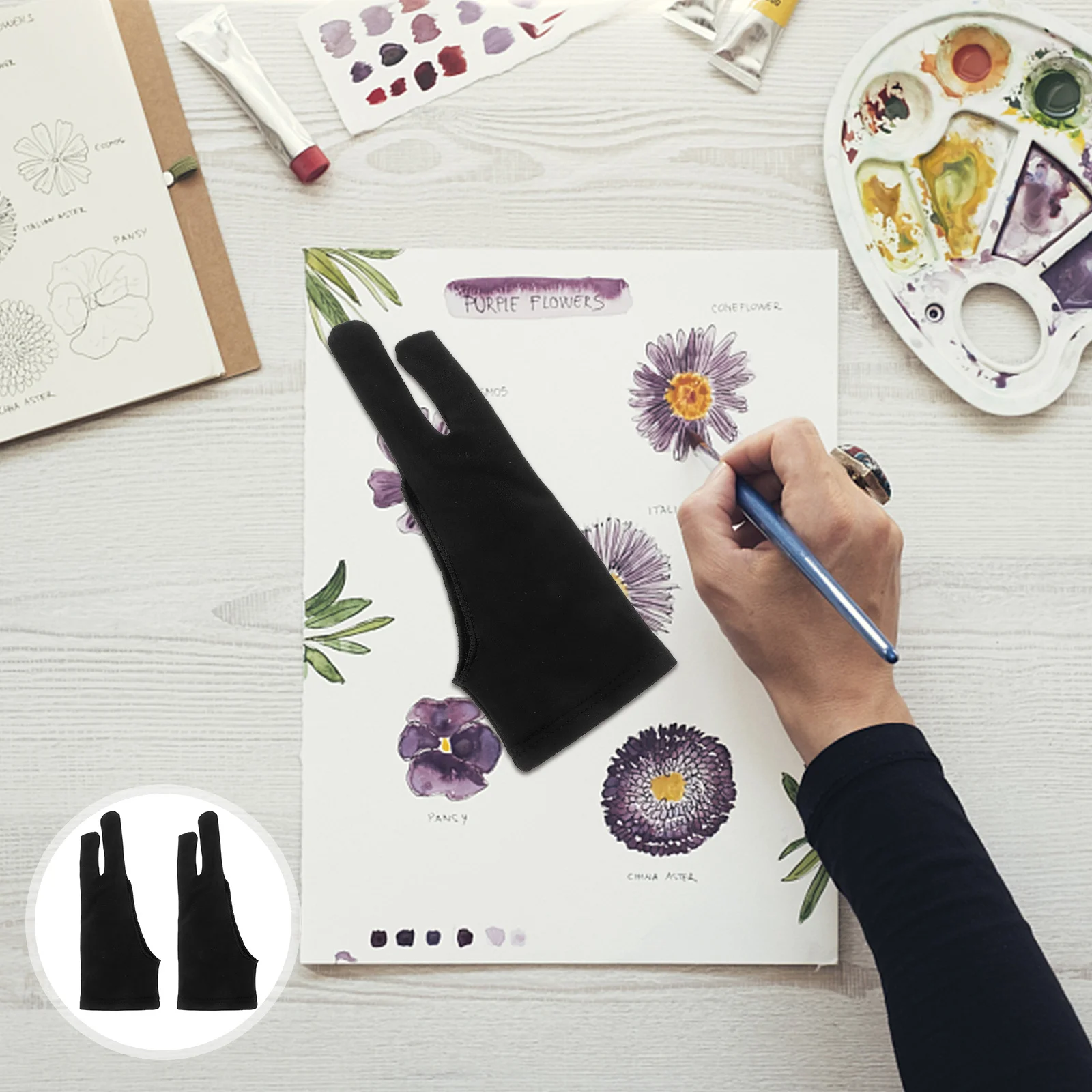 

4 шт., эластичные перчатки для рисования