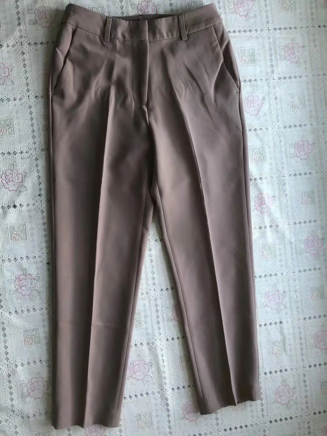 Simple Slim Acetate Suit Pants Women