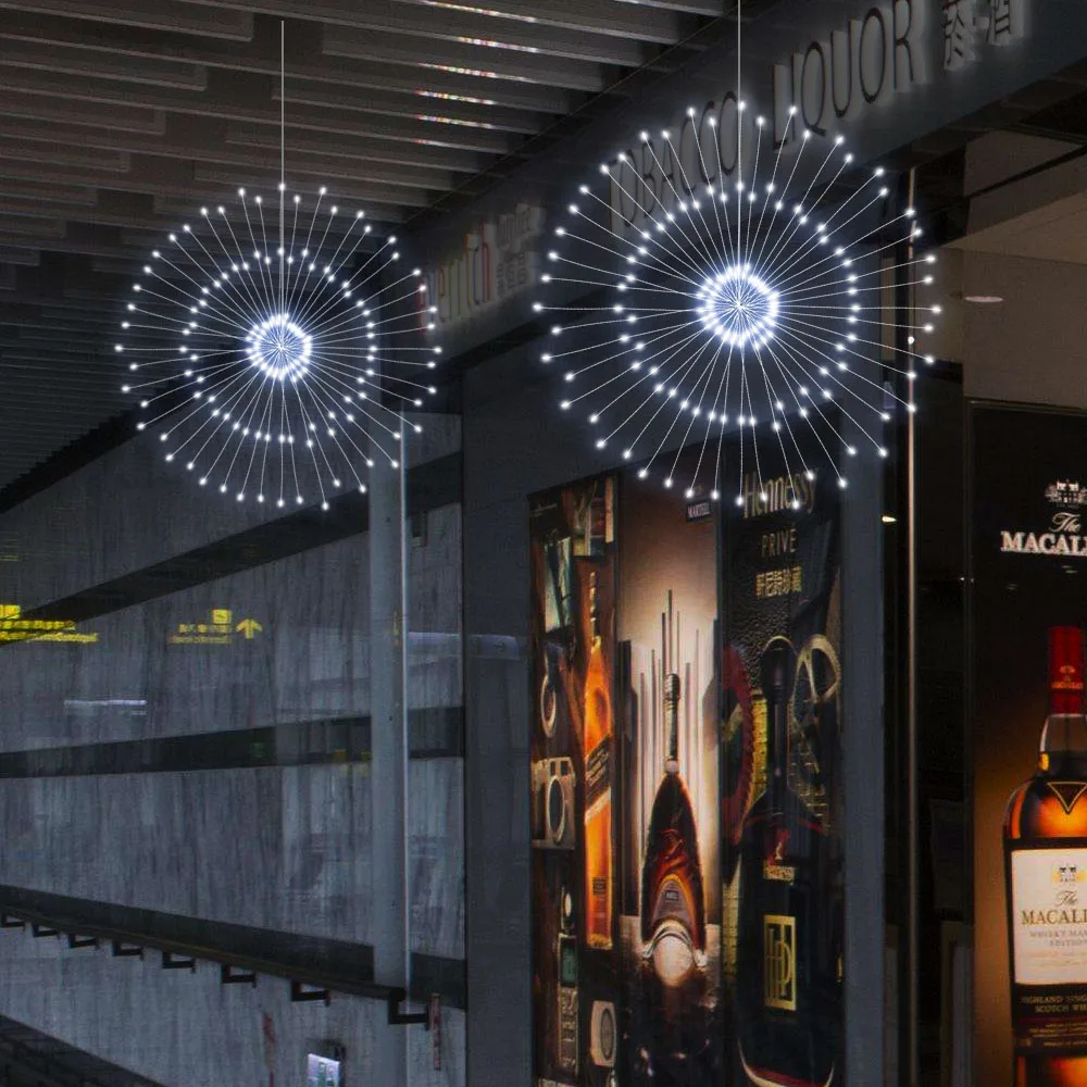 

LED Fireworks string lights Dandelion lamp Christmas fairy lights Garland powered by AA battery Holiday lighting Home decoratio