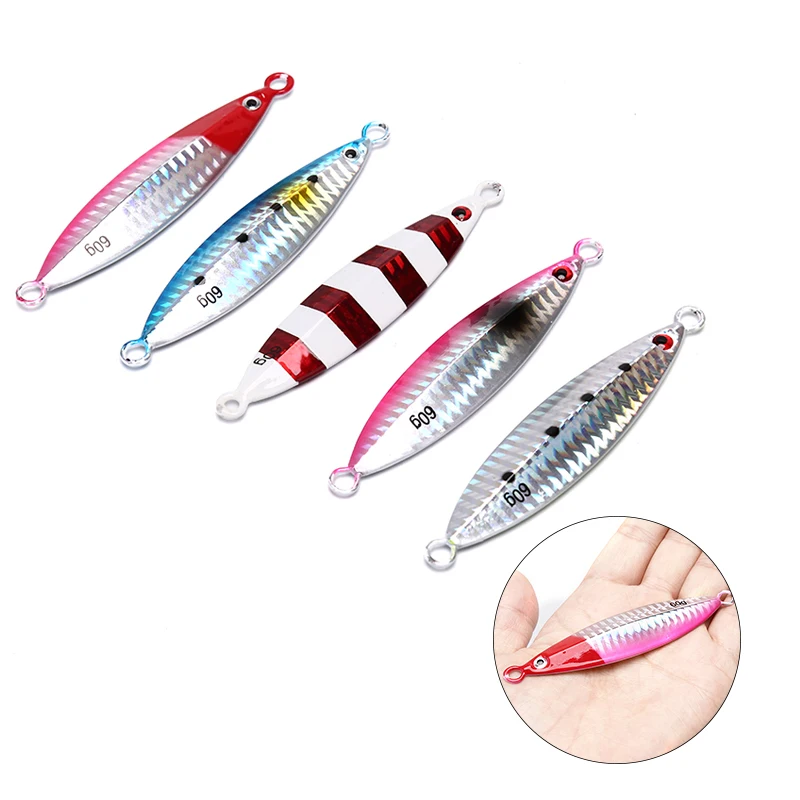 

60 г Тонущая медленная Мормышка, металлическая рыболовная ложка для джиггинга, железная пластина, светящаяся Бриллиантовая свинцовая глубо...