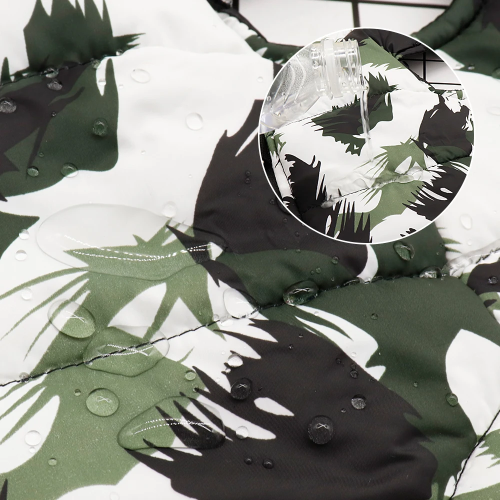 Теплая одежда для собак водонепроницаемая зимняя куртка жилет маленьких и