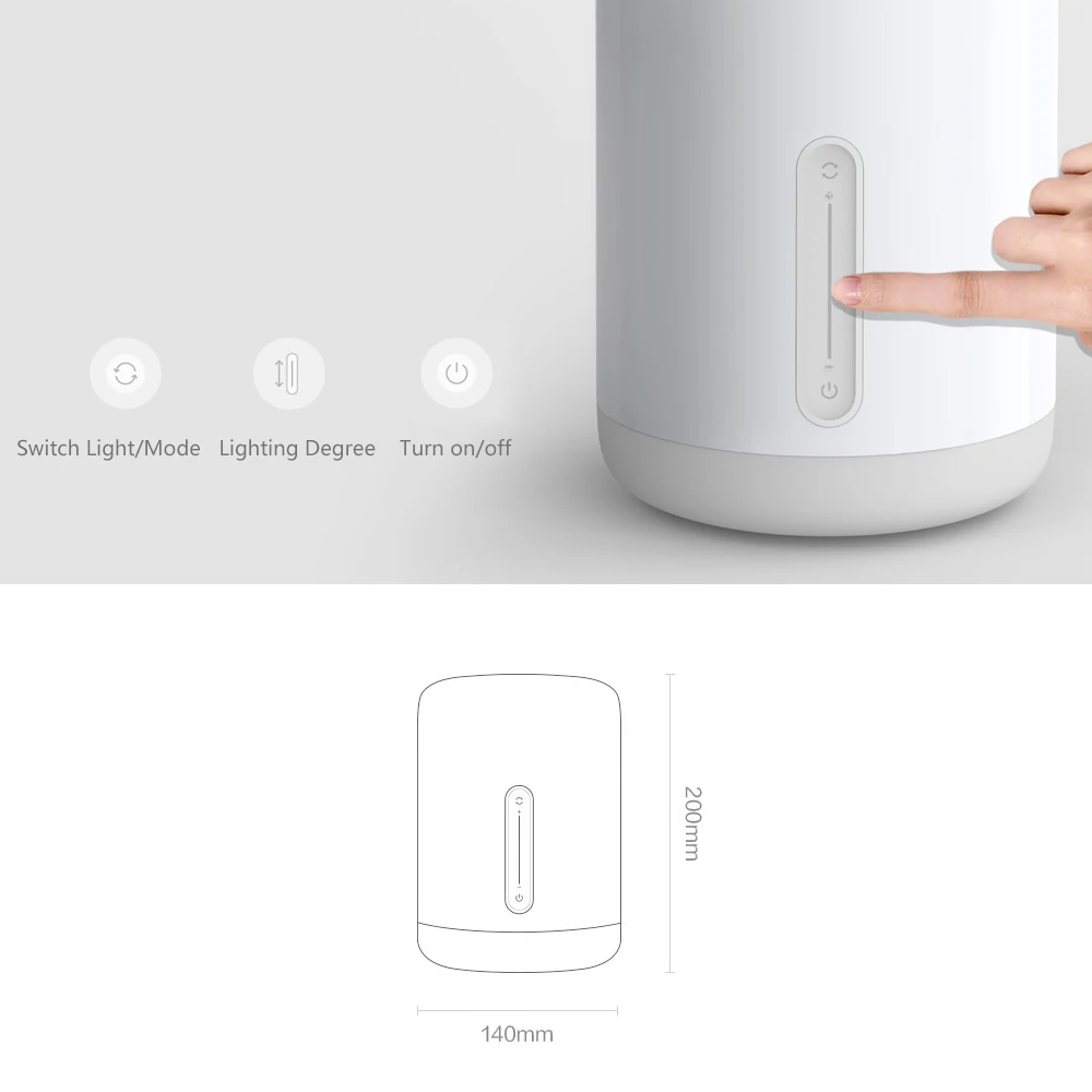 Прикроватная лампа Xiaomi Mijia 2 умный светильник с голосовым и сенсорным управлением