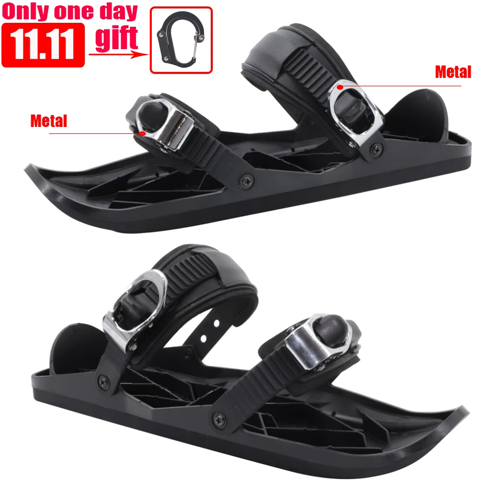 

Mini Ski Skates Snow Shoes Mini Ski Skates for Snow The Short Skiboard Snowblades VIP Drop Shipping
