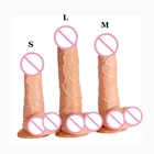SML Реалистичный Пенис дилдо, супер мягкий гибкий фаллоимитатор с присоской, искусственный пенис, секс-игрушки для женщин, мастурбатор