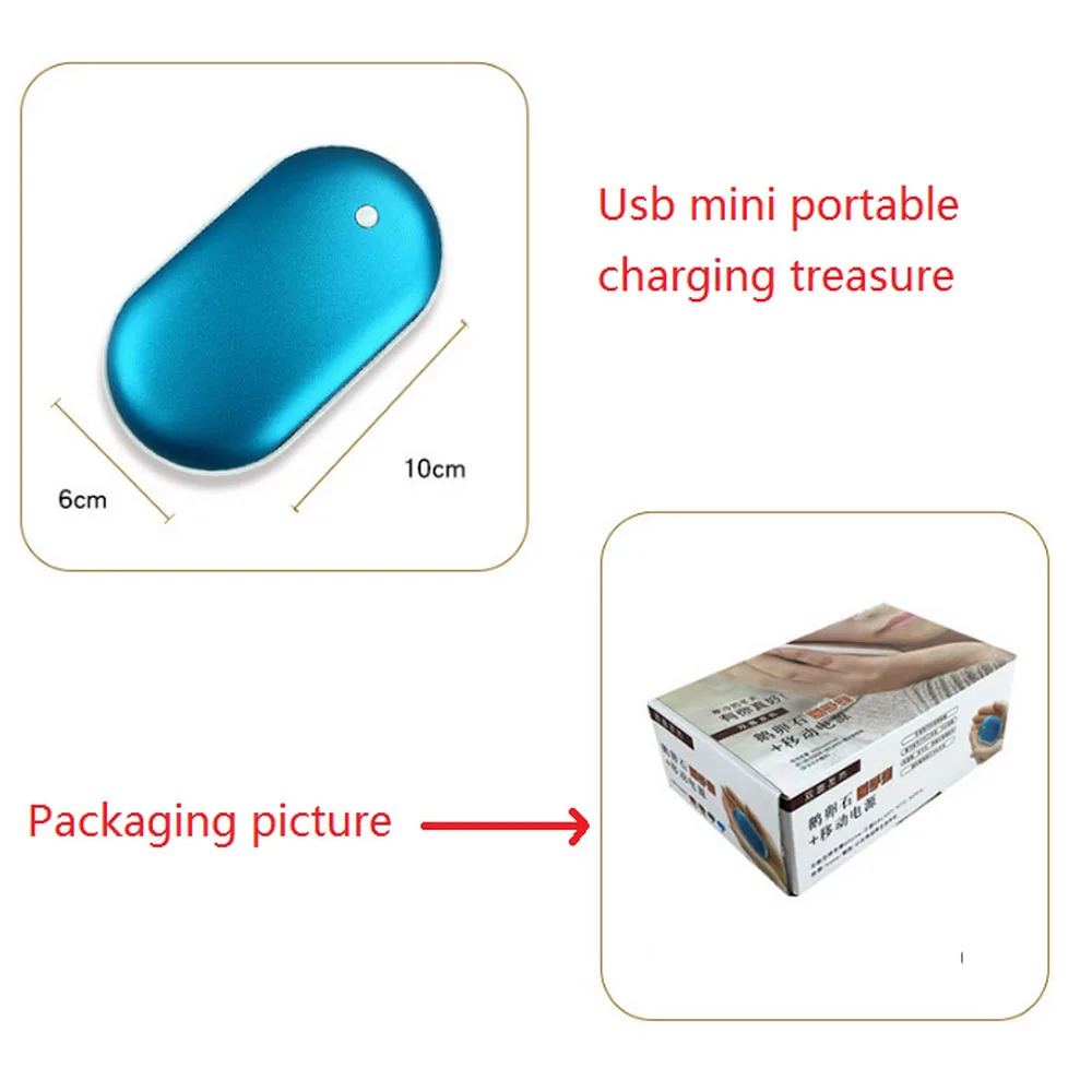 Мини-грелка для рук 4000 MAh usb зарядка 5V 1A банк питания для мобильного телефона длительный срок службы Портативный зимний Карманный грелка для рук