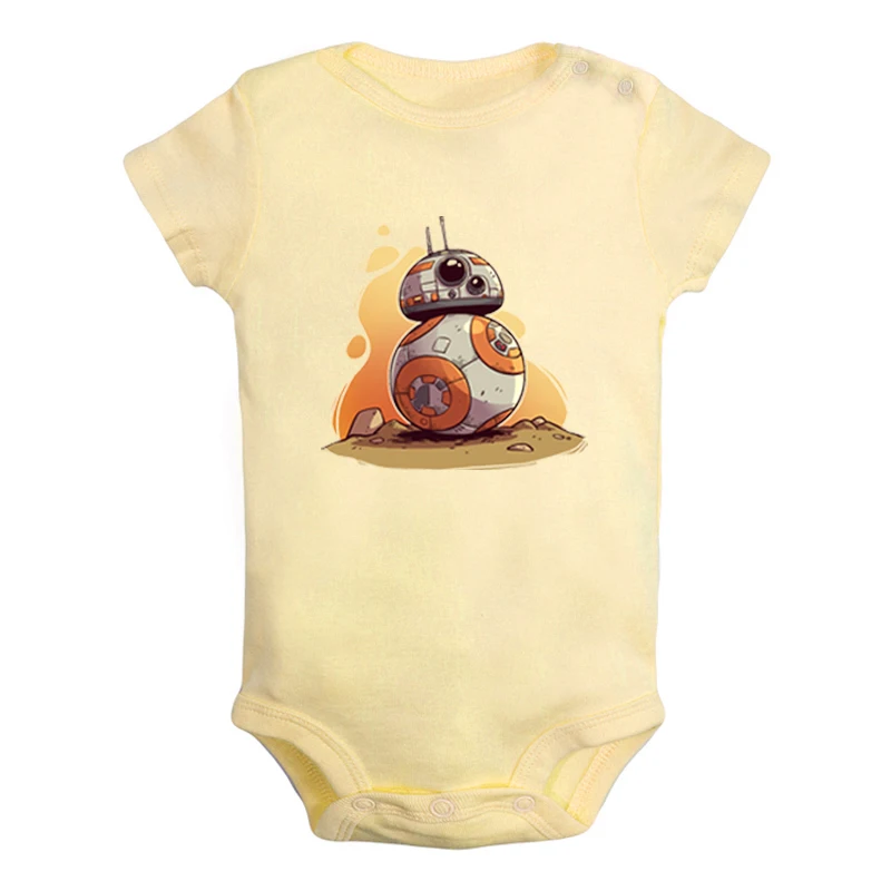 JcBaby1276YD BB-8 «Звездные войны», «Пробуждение силы», «Сопротивление», Одежда для новорожденных мальчиков и девочек, комбинезон с принтом, боди для младенцев, хлопковые комплекты одежды - Цвет: JcBaby1276YD
