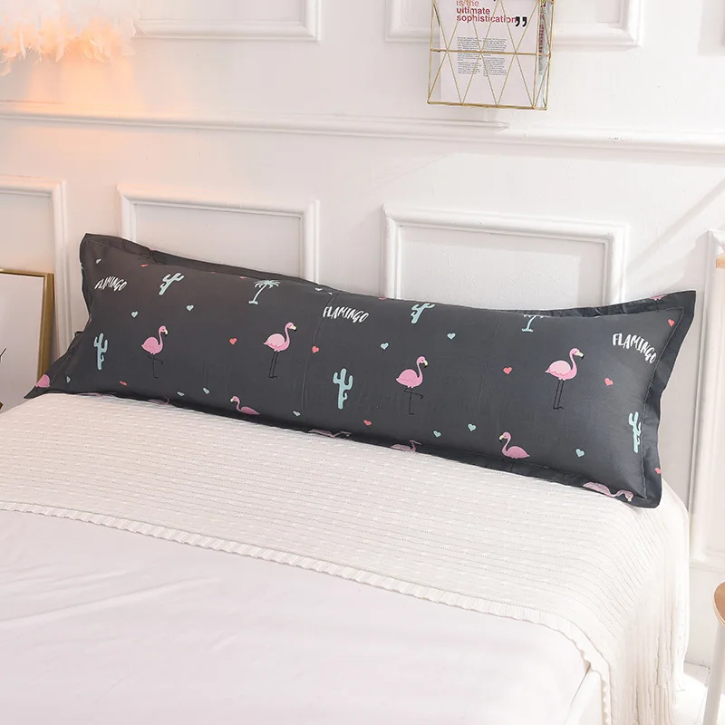 

Leaf Flamingo Floral Star Printed Pillowcase Cotton Body Hugging Pillow Cover 1 Pc 50cm*150cm Pillow Protector for Bedroom Use