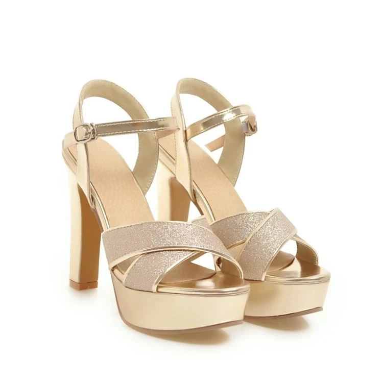 Размера плюс 10 11 12 дамские босоножки на высоком каблуке Летняя женская обувь