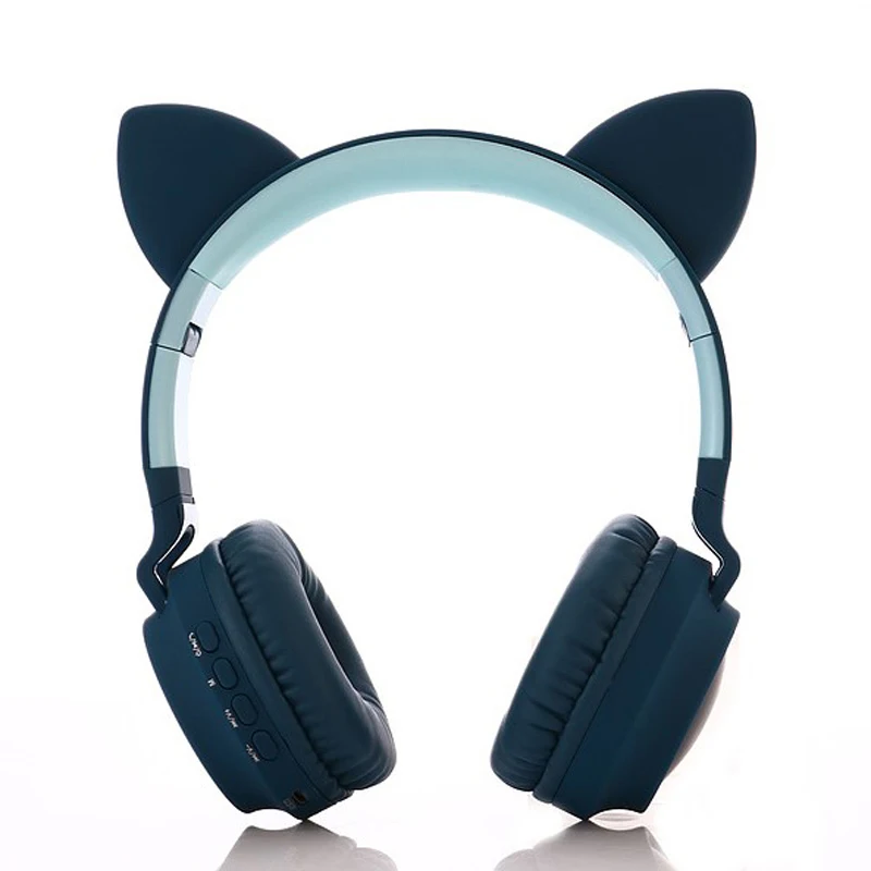 YITEK, новинка, Bluetooth, стерео, кошачьи наушники, мигающие, светящиеся, детские наушники, игровая гарнитура, наушники, поддержка TF карты с микрофоном