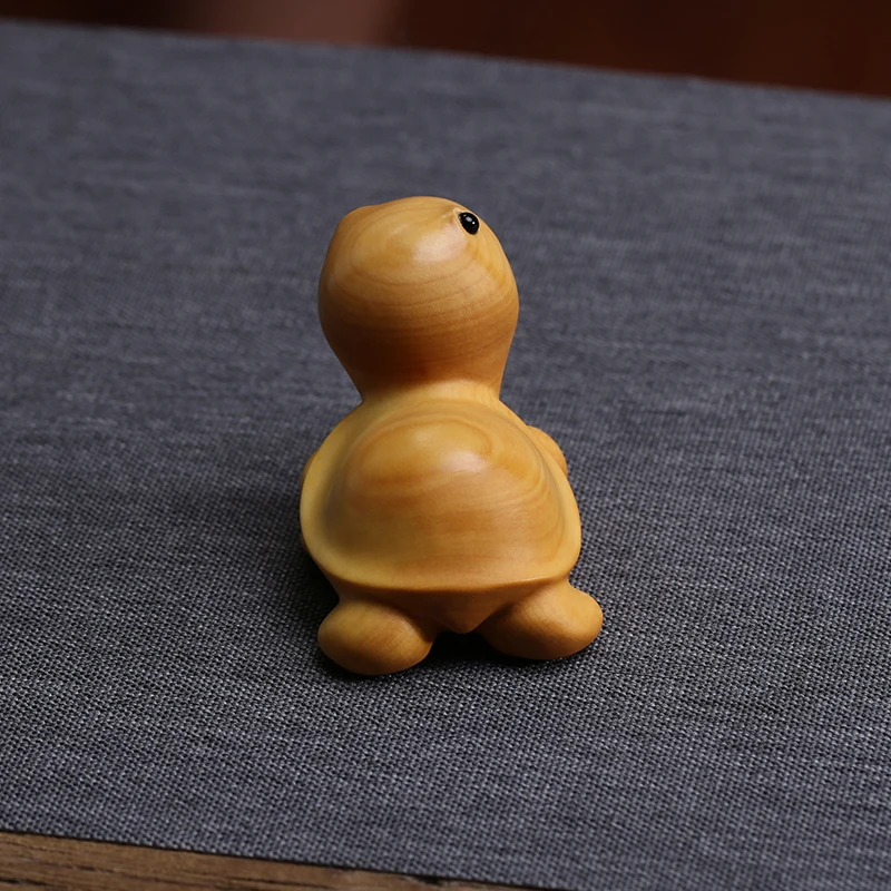 Резьба по дереву в виде черепахи животного 4 см|Статуи и скульптуры| |