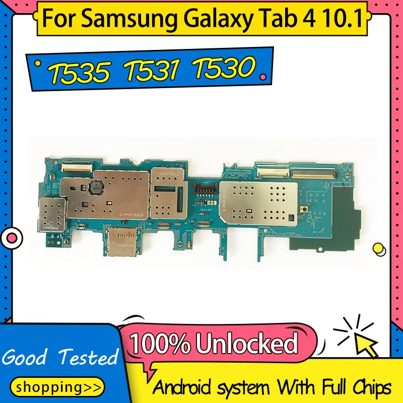 100% разблокированная материнская плата для Samsung Galaxy Tab 4 10 1 T535 T531 T530 логическая