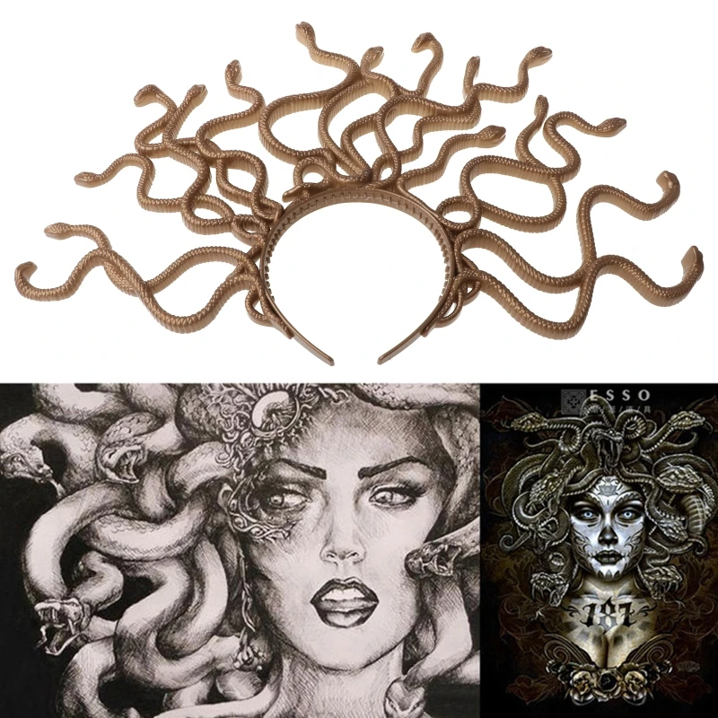 Винтажная головная повязка Medusa костюм змейки для костюмированной вечерние на