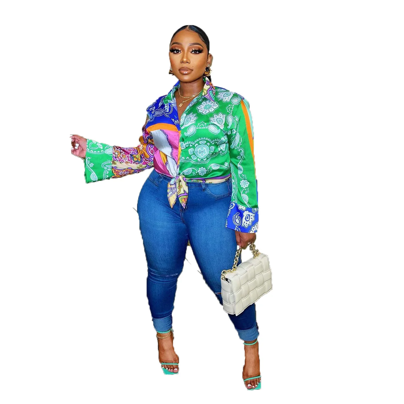 

Casual French Vintage Big Size Blouse Women 2021 Autumn Women Long Sleeve Office Shirts Blouse High Quality loose Blouse Tops