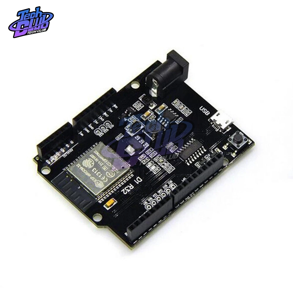 Беспроводная макетная плата ESP32 с Wi Fi и Bluetooth для Wemos D1 Mini Arduino UNO R3 R32 CH340 4 м памяти