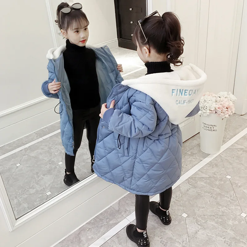 2019 модная детская зимняя куртка-пуховик Одежда для девочек одежда теплая Толстая