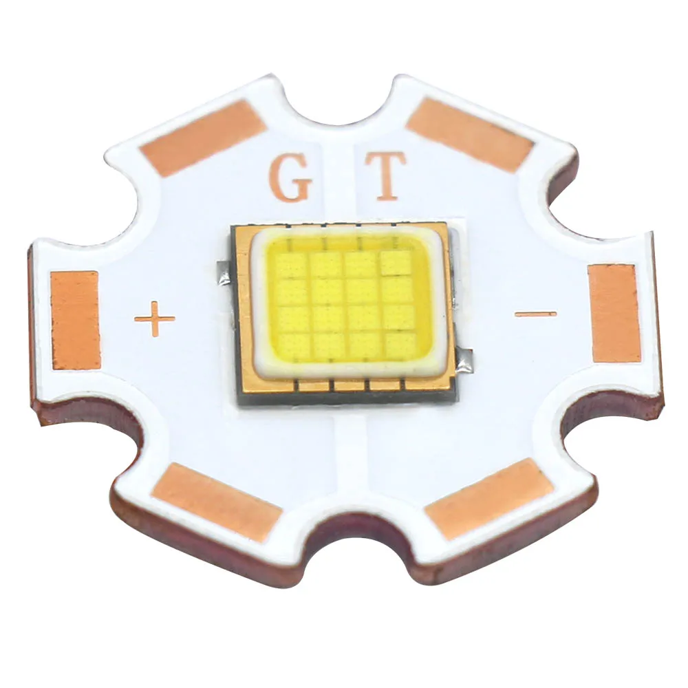 Günstig 5 Teile/paket High Power 50W LED Licht Super Helle DC12V-14V 6500K Strom 4000mA LED Perlen PCB 20MM Kupfer Für Taschenlampe DIY