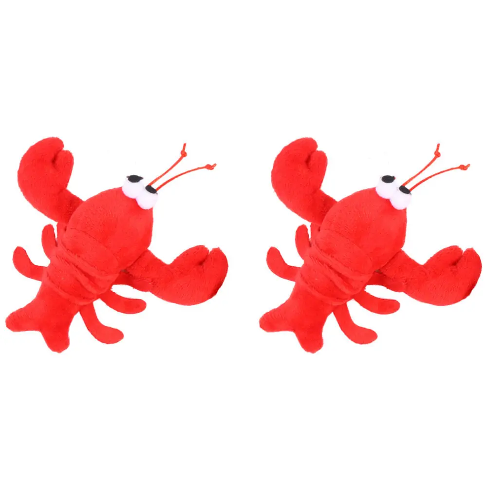 

1Pc Lovely Crayfish Pendant Decoration Plush Crayfish Stuffed