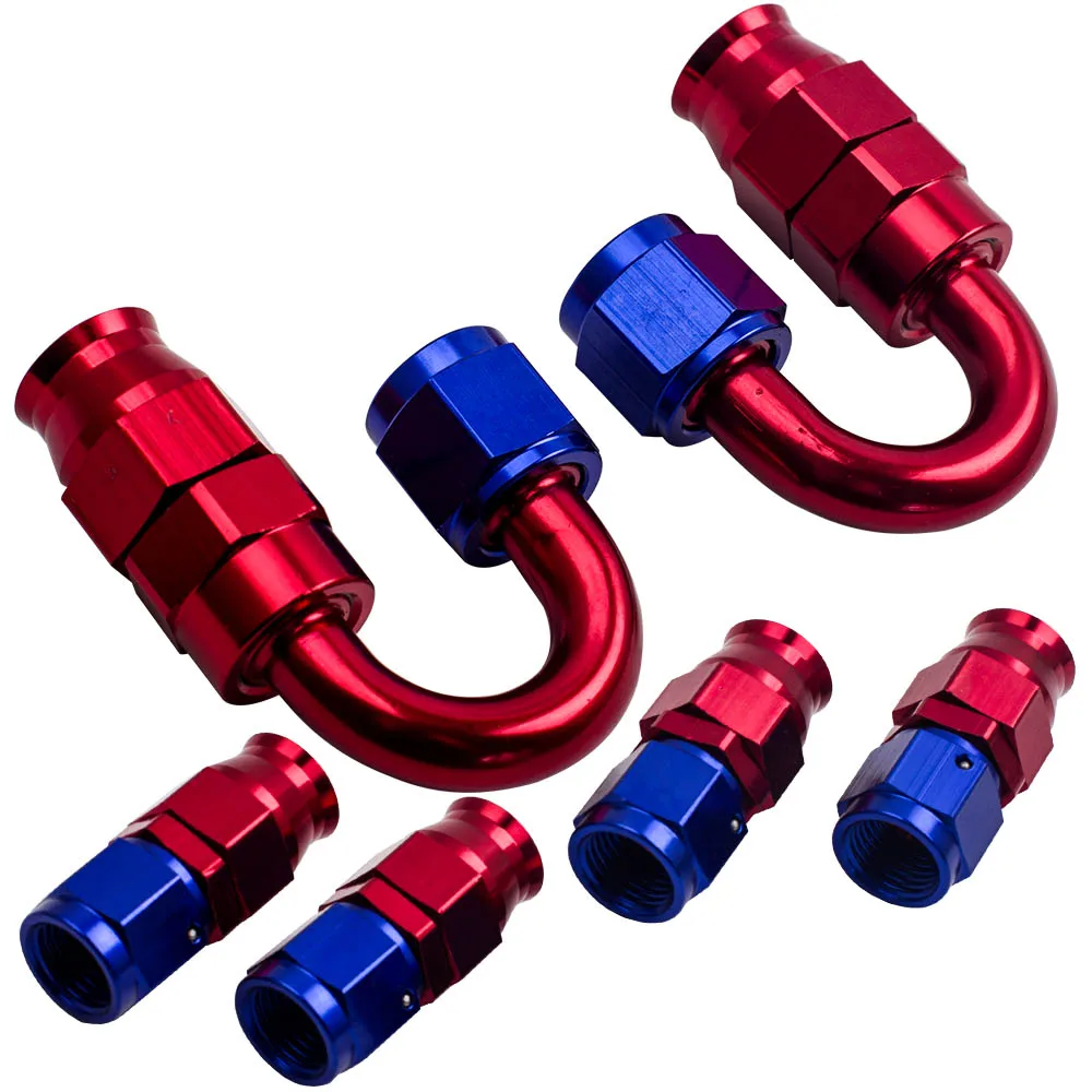 Комплект адаптеров для конца топливного шланга в оплетке AN6 длиной 20 футов + 10