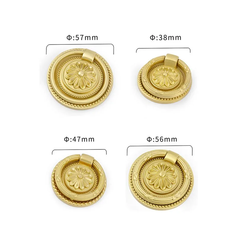 Классическая мебель ручки золотистый регулятор Ретро В европейском и