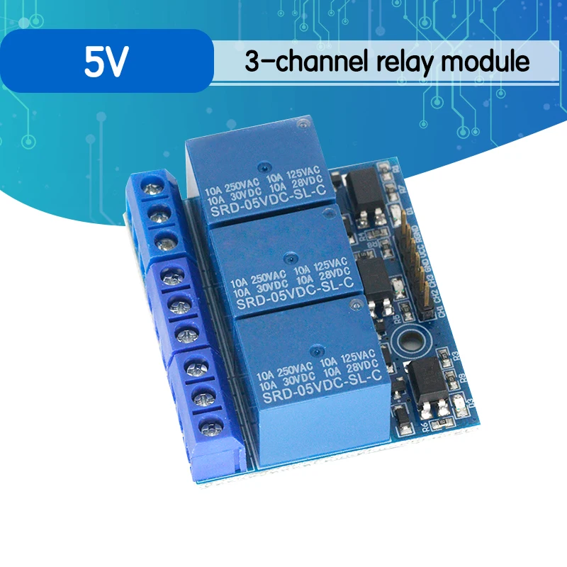 3-канальный релейный модуль с оптосоединительной изоляцией совместимый