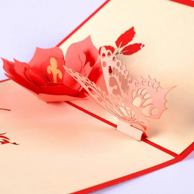 3D DIY бабочка цветок открытка Волшебные настольные игры для детей взрослых