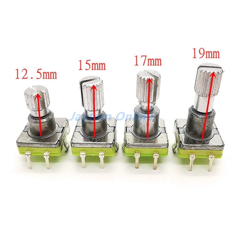 1pc EC11 Rotary Encoder Code Switch 30 Position With Push Button 5pin Handle Length 12.5/15/17/19mm | Обустройство дома