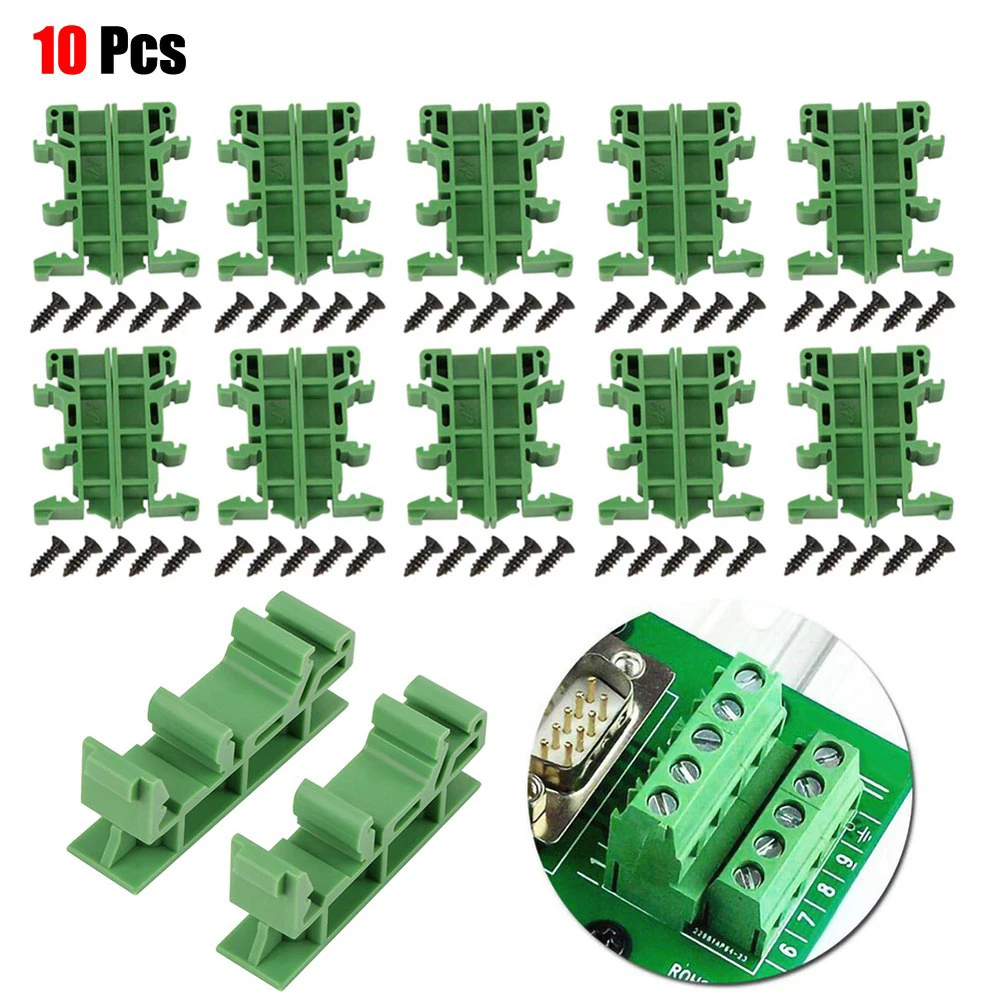 Прочные 10 шт. монтажных зажимов PCB DIN C45 для плат держателей электронных