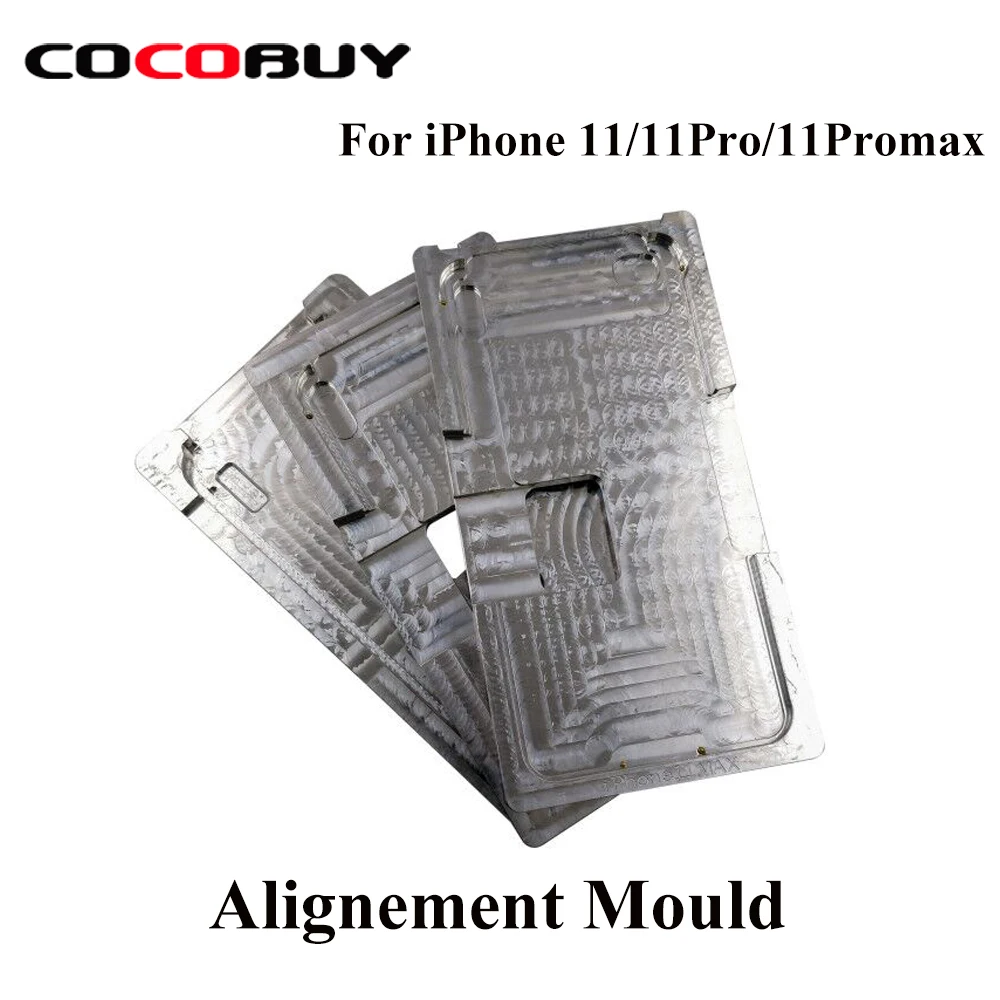 

High Precision Aluminium Alignment Mould For iPhone11/11Pro/11max LCD Screen Front Glass Alignment Repair Replacement Mould