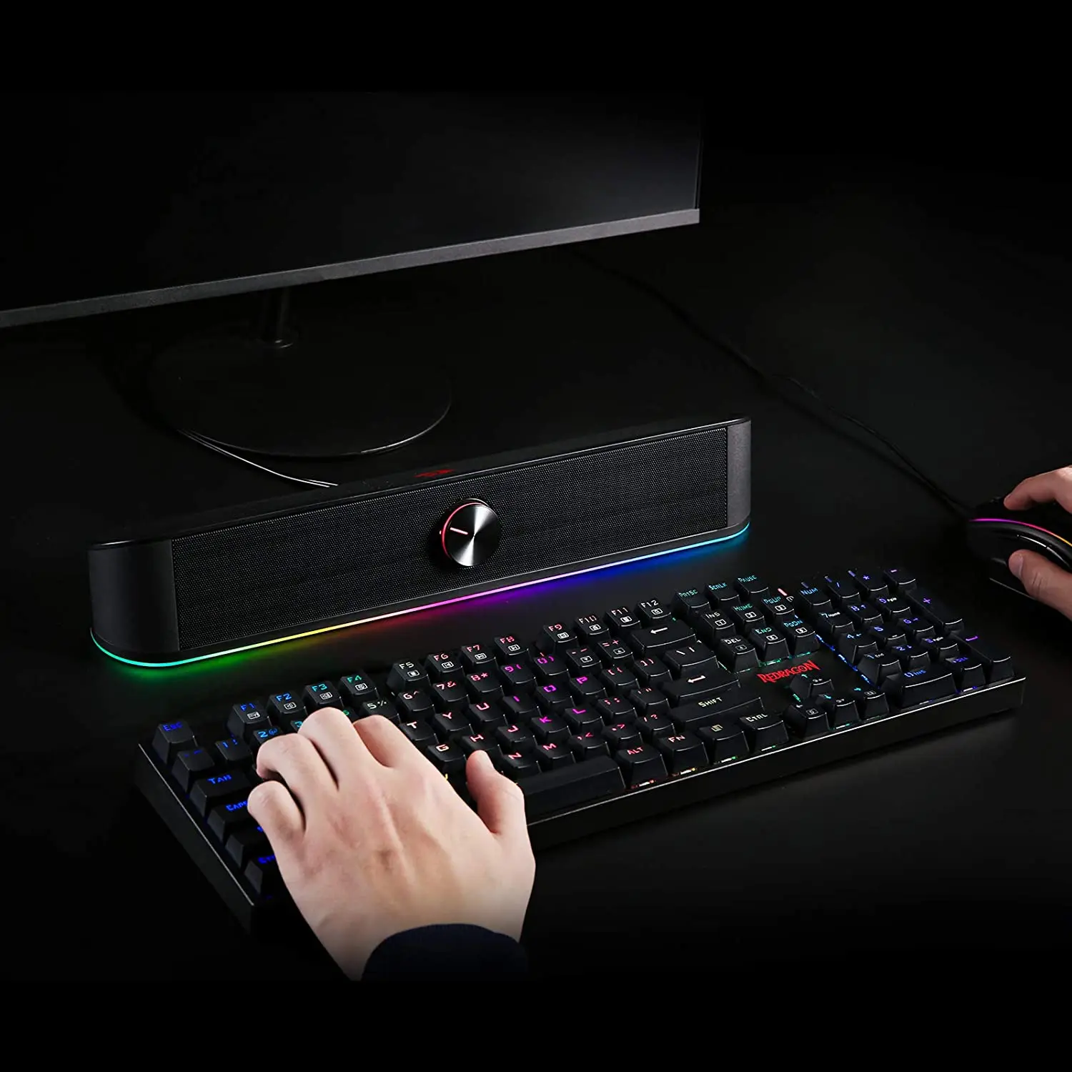 Настольный Саундбар Redragon GS560 RGB 2 0 каналов компьютерная колонка