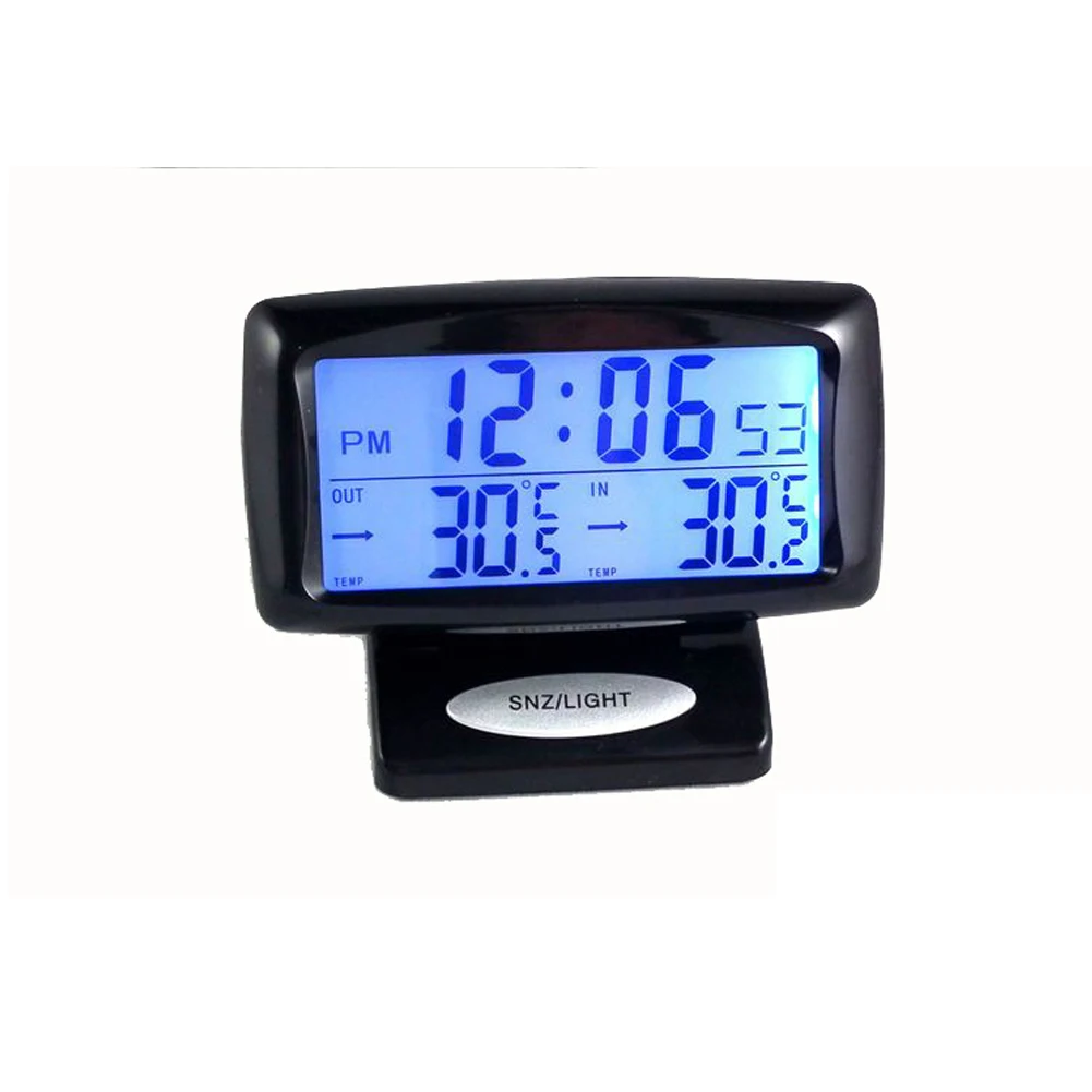 2 In1 Car Kit Electronic Digital Clock Thermometer of Indoor Outdoor Backlight |