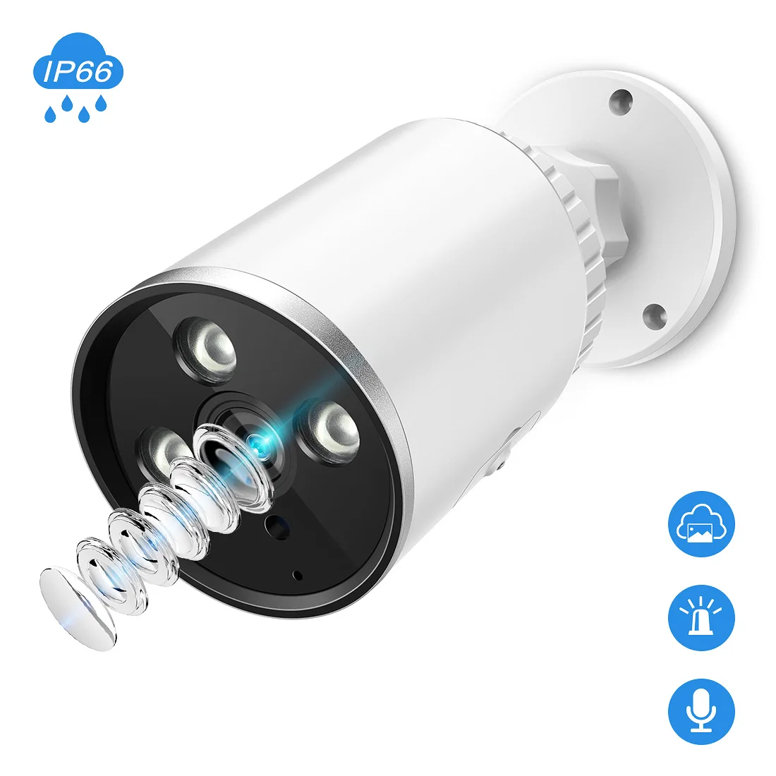 FREDI YCC365 IP камера 3.0MP Водонепроницаемая наружная цилиндрическая охранная
