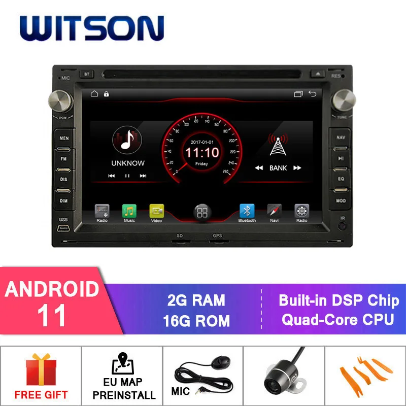 Автомагнитола WITSON на Android 11 для VOLKSWAGEN PASSAT B5 DVD проигрыватель с зеркальным