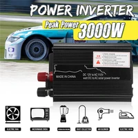 3000w 12v24v 220v car power inverter converter charger adapter usb voltage transformer dc 12v to ac 220v 240v solar inverter