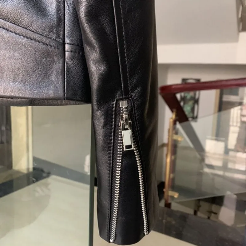 

Spring 2020 new shorts Motorcycle Jacket Women's 100% sheepskin leather women's leather coat women's leather coat women's