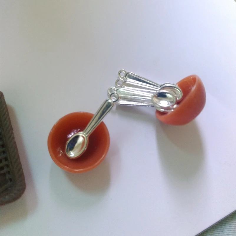 Tanduzi 100 шт./лот серебряный кукольный домик 1:12 миниатюрные 3D Милые искусственные