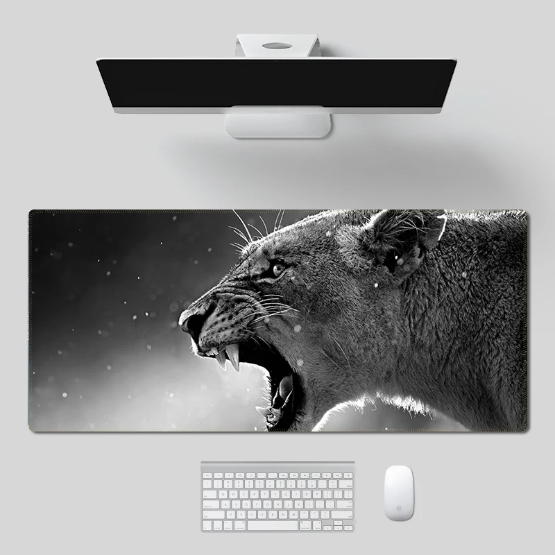 Коврик для мыши и клавиатуры с животными львом | Компьютеры офис