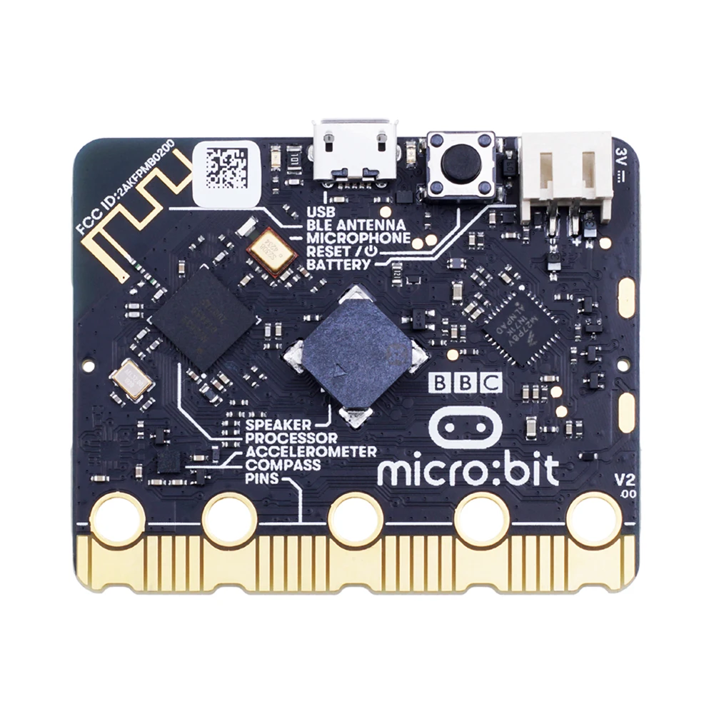 Новейший Micro:bit V2 Board go kit поставляется с 25 светодиодный дисплей встроенных