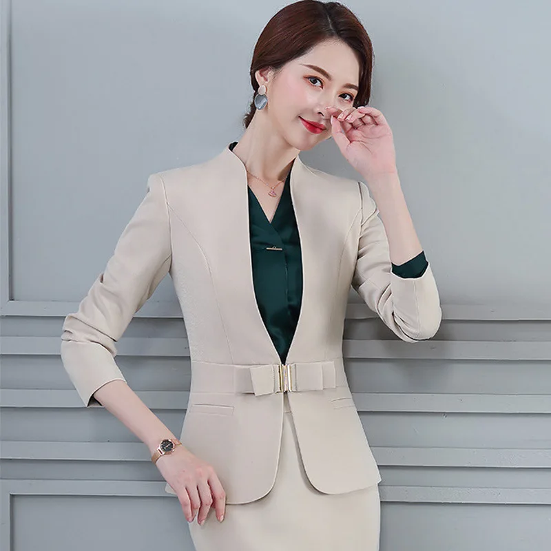 Женский костюм осень 2019 новый темпераментный тонкий женский куртка брюки