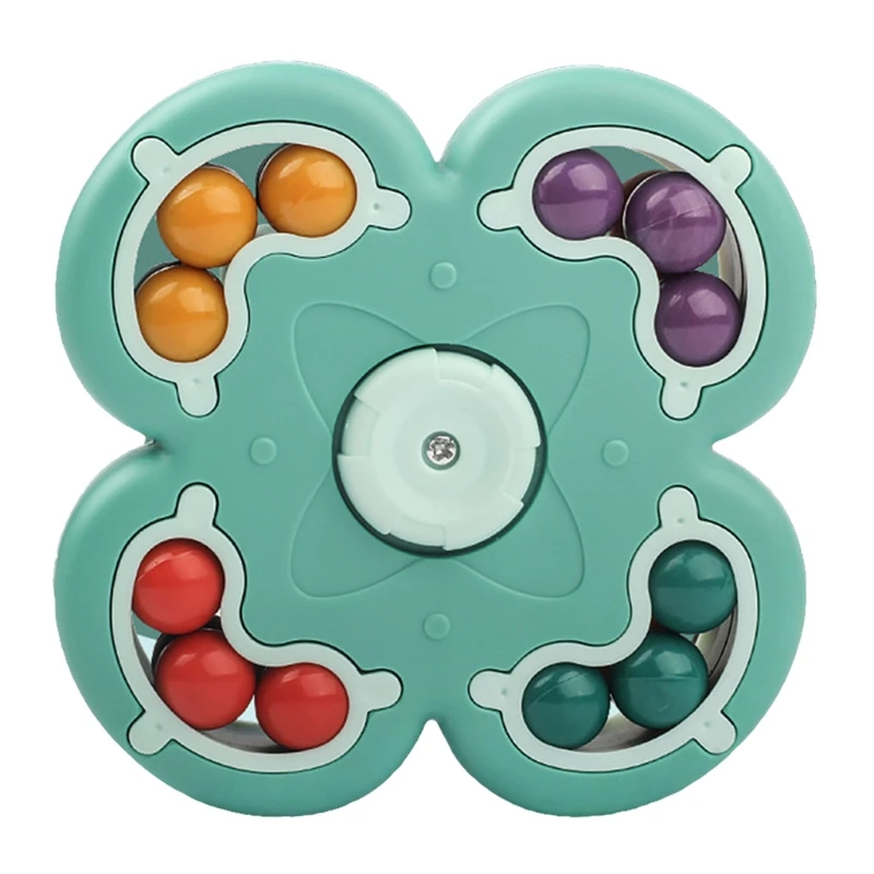 

Y3NF 1Set Multi-Colored Fidget Puzzle Magical Bean Interactive Montessori Gyro Early Learning Toy Gift for Baby Toddler Toy